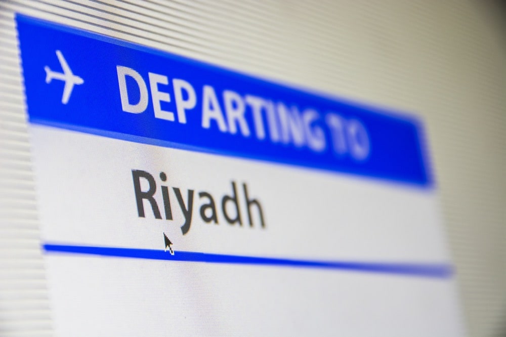 Flight to Riyadh