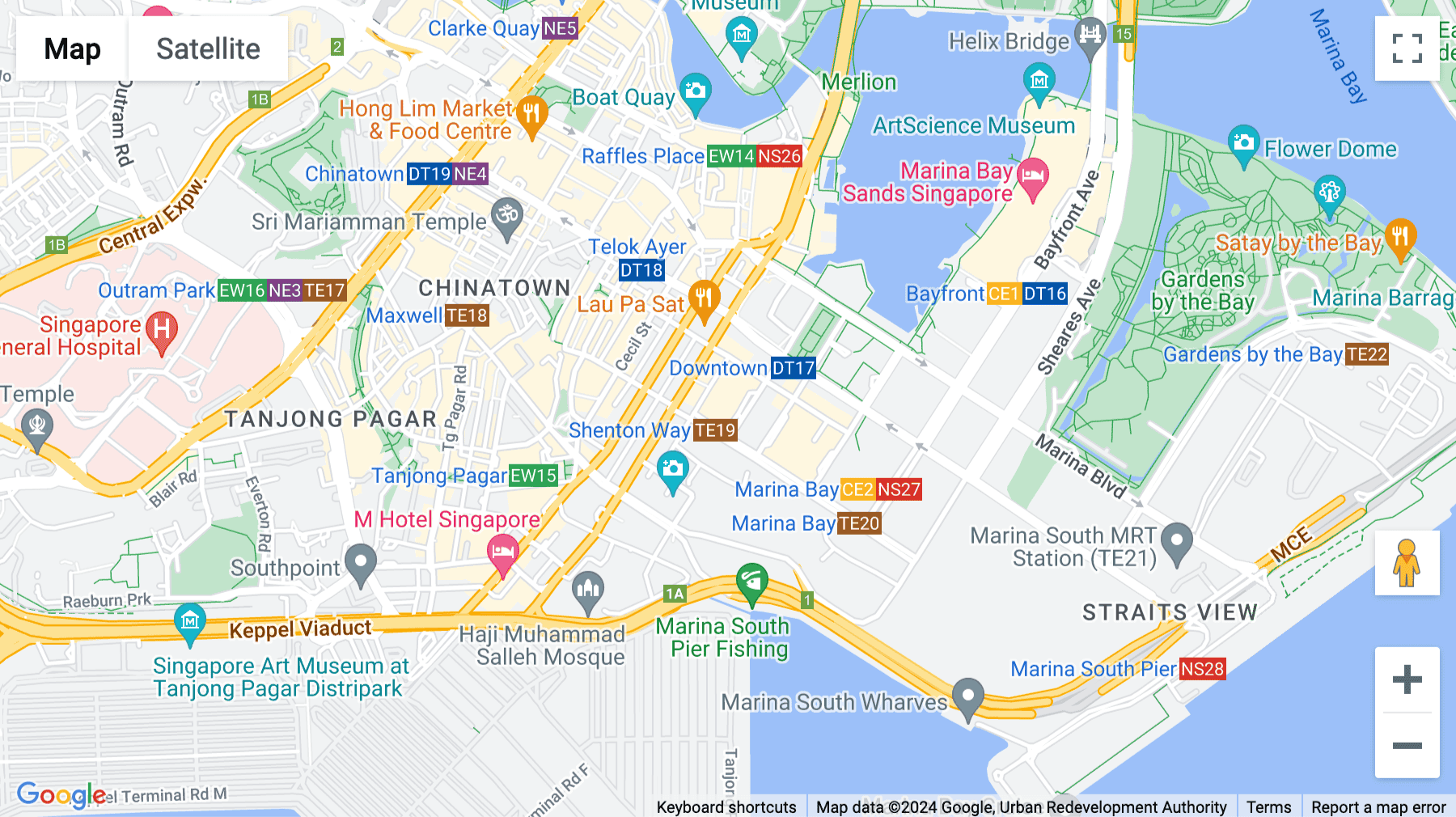 Click for interative map of Asia Square Tower 2, Level 21,12 Marina View, Singapore