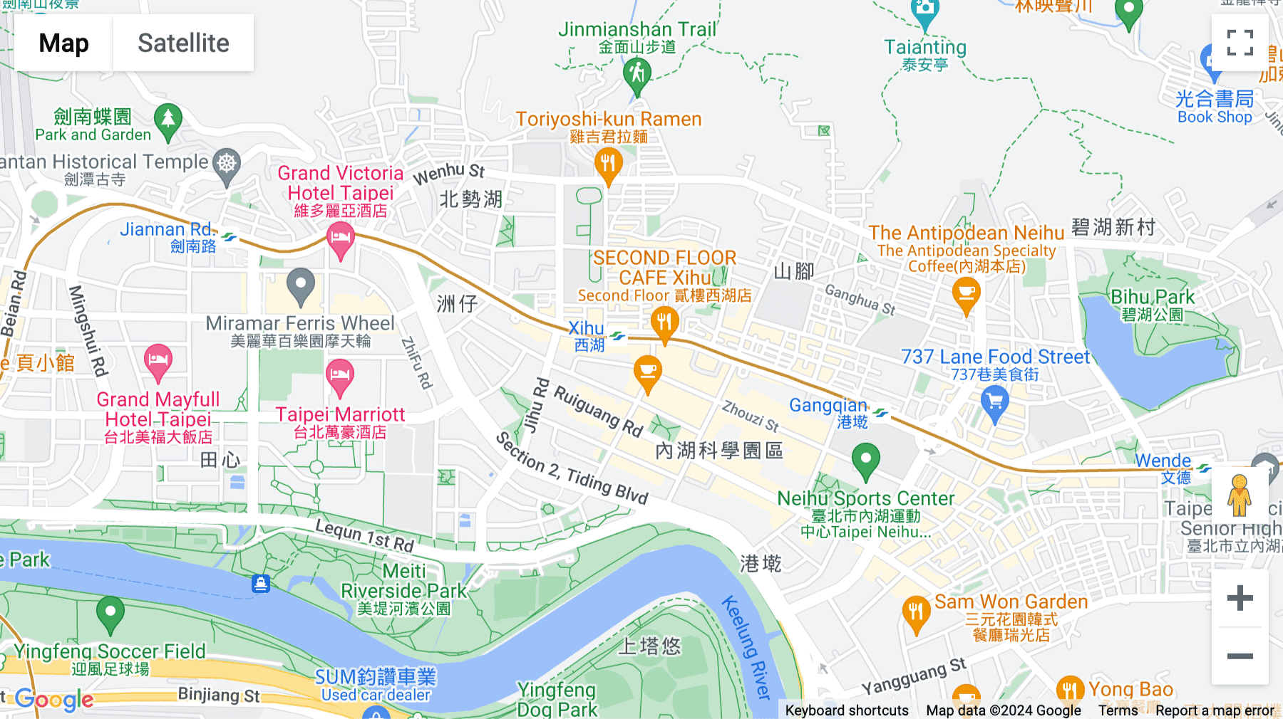 Click for interative map of Aurora, No.183, Zhouzi St, Neihu Dist, Taipei, Taiwan, Taipei