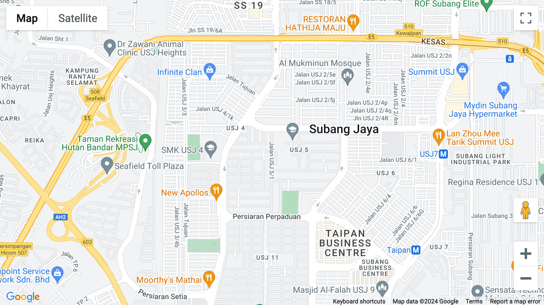 Click for interative map of Level 8,  MCT Tower, Sky Park, One City, Jalan USJ25/1, Selangor, Subang Jaya