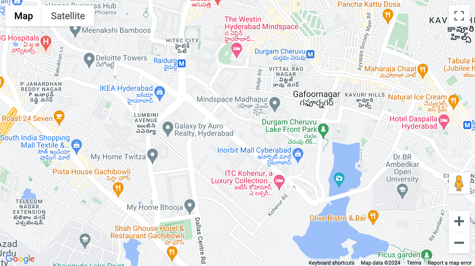 Click for interative map of DivyaSree Omega, Hitech City Road, Kondapur, Hyderabad