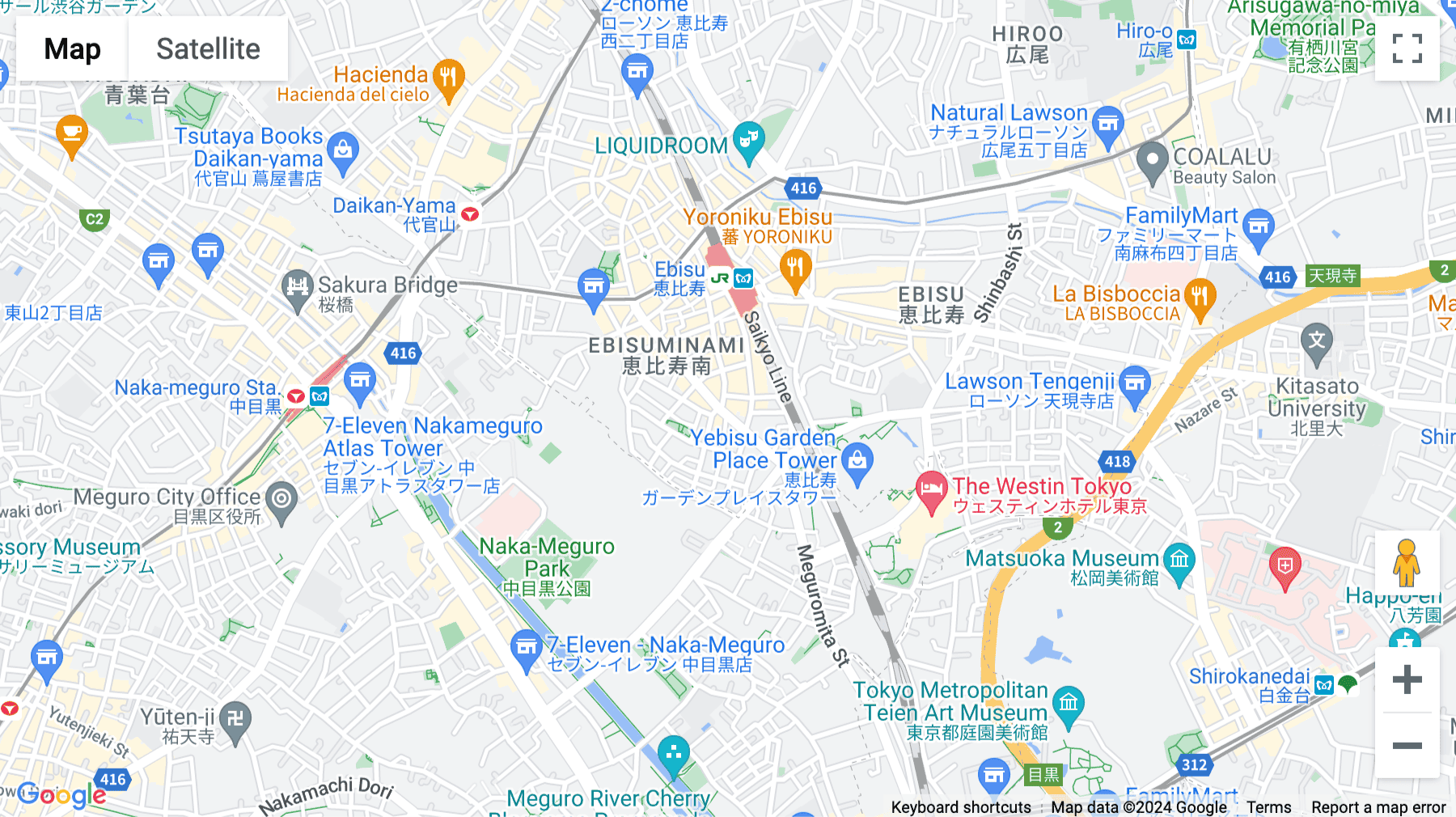 Click for interative map of Ebisu Minami, 4F Dai 21 Arai Building,1-20-6 Ebisuminami, Shibuya-ku, Tokyo