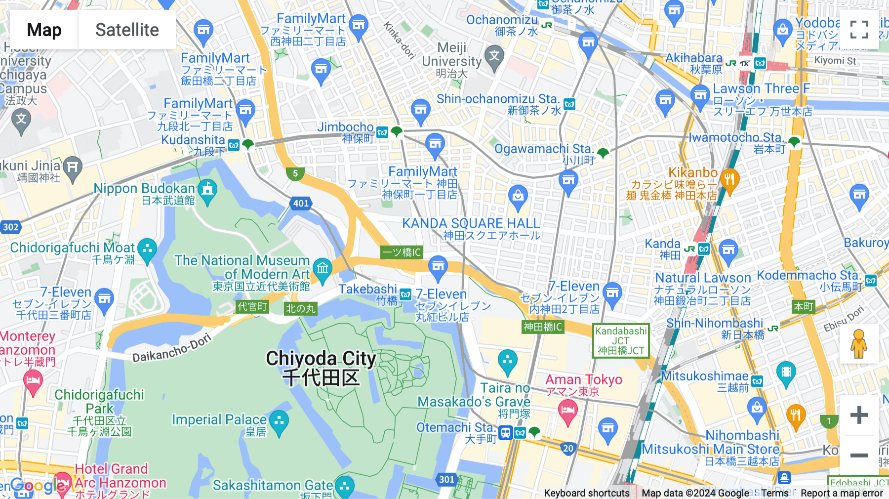 Click for interative map of 7F, 8F & 9F Tokyodo Nishikicho Building,3-7-2 Kanda Nishikicho, Chiyoda-ku, Tokyo