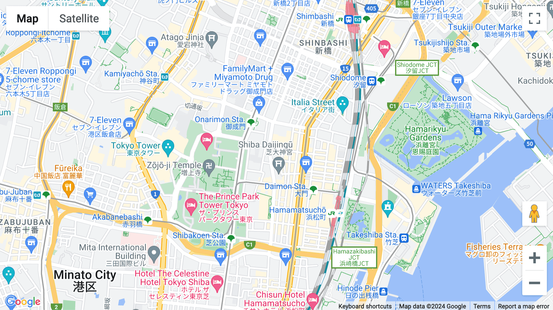 Click for interative map of 10F Shiba Daimon Centre, 1-10-11 Shiba Daimon Minato Ku, Tokyo, Shiba Daimon, Tokyo