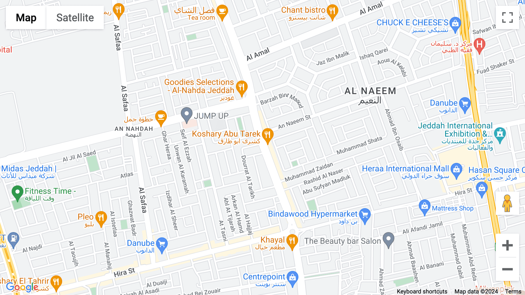 Click for interative map of Prince Sultan Street,,, Jeddah