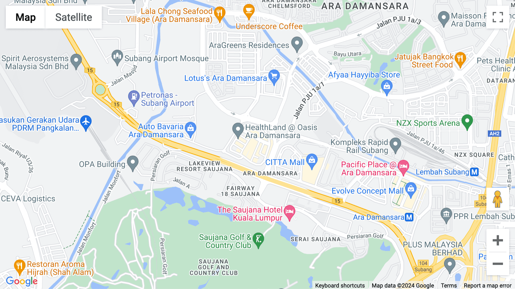 Click for interative map of Level 7, Oasis Wing, Brunsfield Oasis Tower 3, No.2, Jalan PJU 1A/7A, Oasis Square, Oasis Damansara, Selangor Darul Ehsan, Petaling Jaya