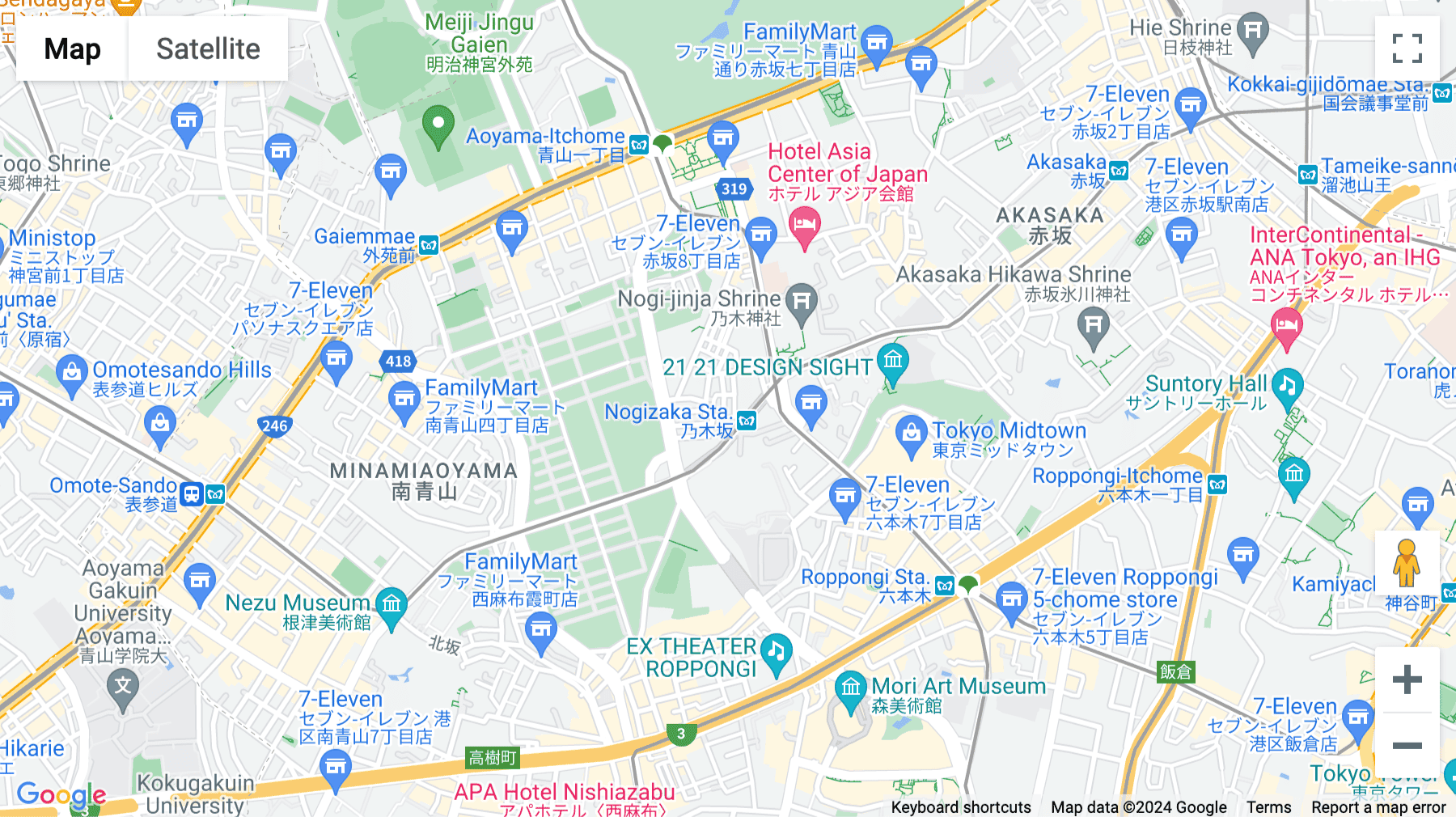 Click for interative map of 1F, 2F, 3F, Nogizaka Business Court,1-20-2, Minami Aoyama, Minato-ku, Tokyo