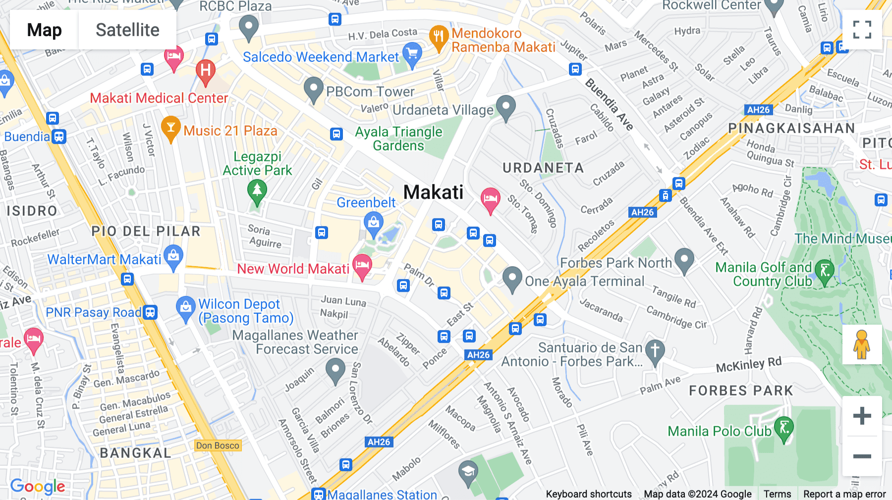 Click for interative map of Manila, Ascott Ayala Centre, Makati City,7/F Glorietta, 4, Ayala Centre, Makati