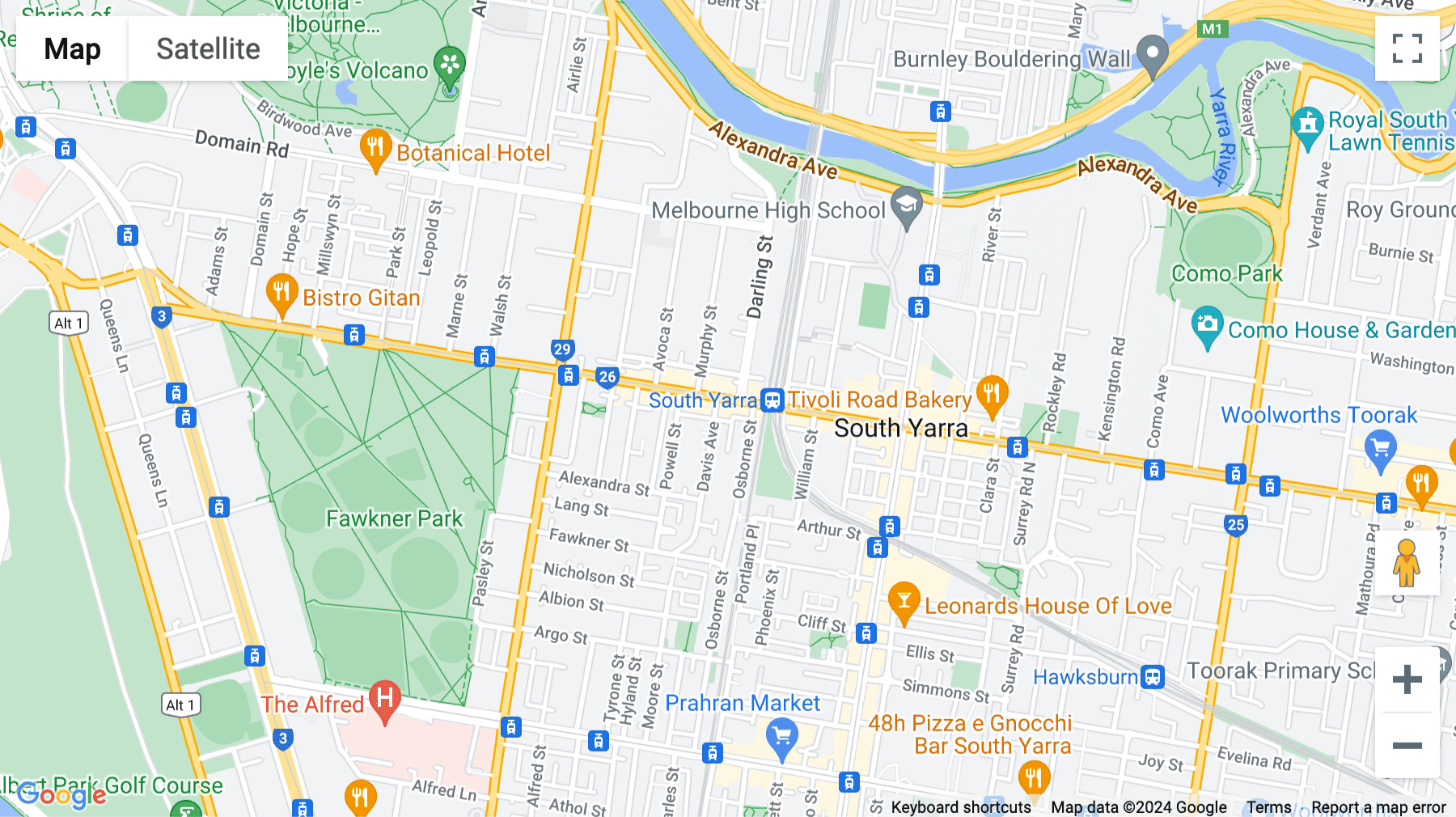 Click for interative map of Level 1, 54 Davis Avenue, South Yarra, Melbourne