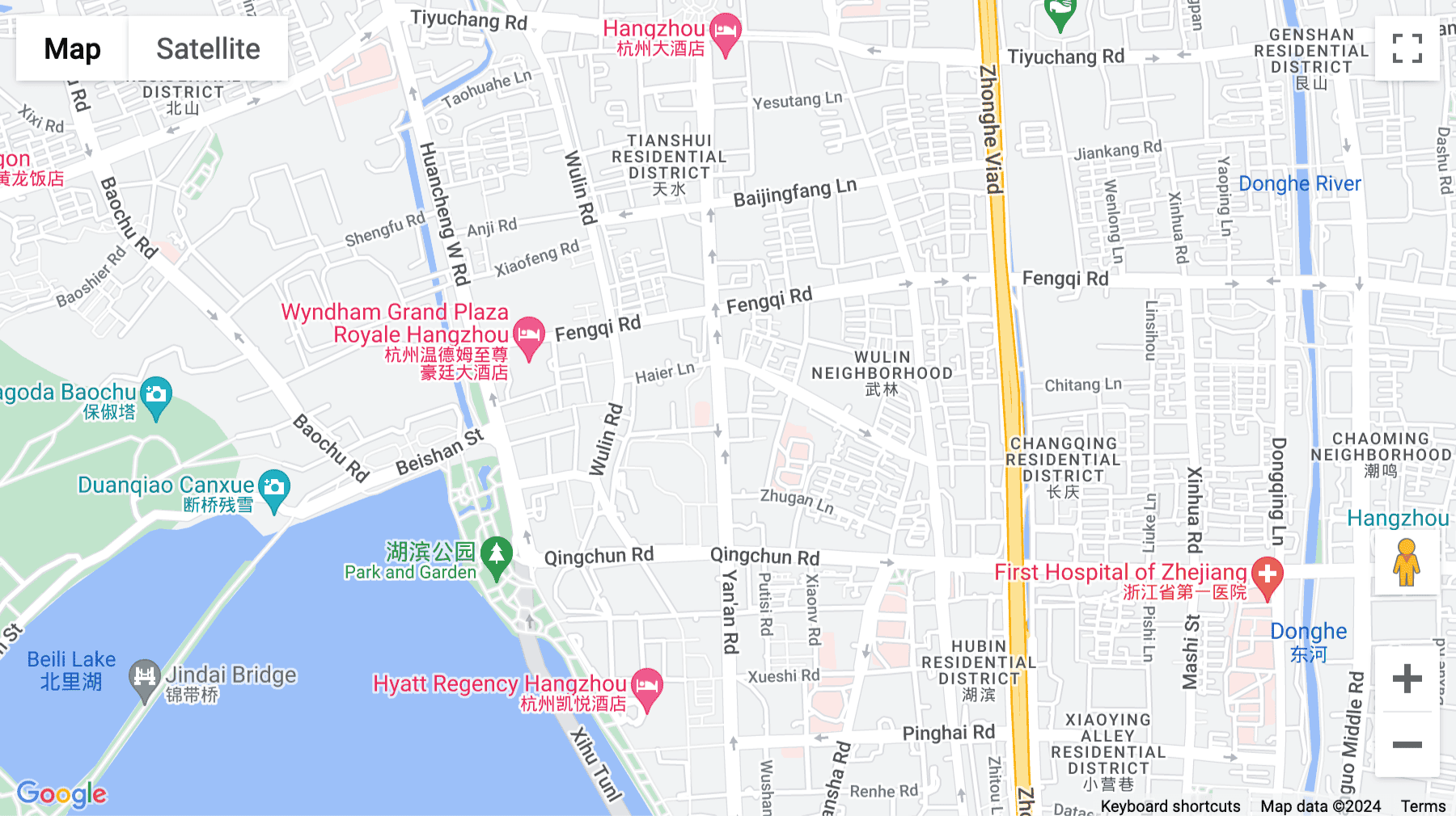 Click for interative map of Level 8, Kerry Centre, No. 385, Yan An Road, Hangzhou