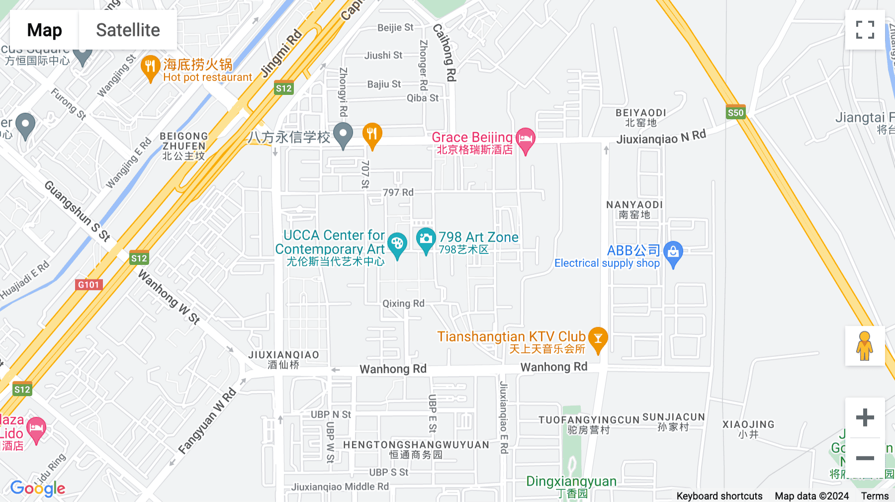 Click for interative map of 6 Jiuxianqiao Lu, Chaoyang District, Beijing