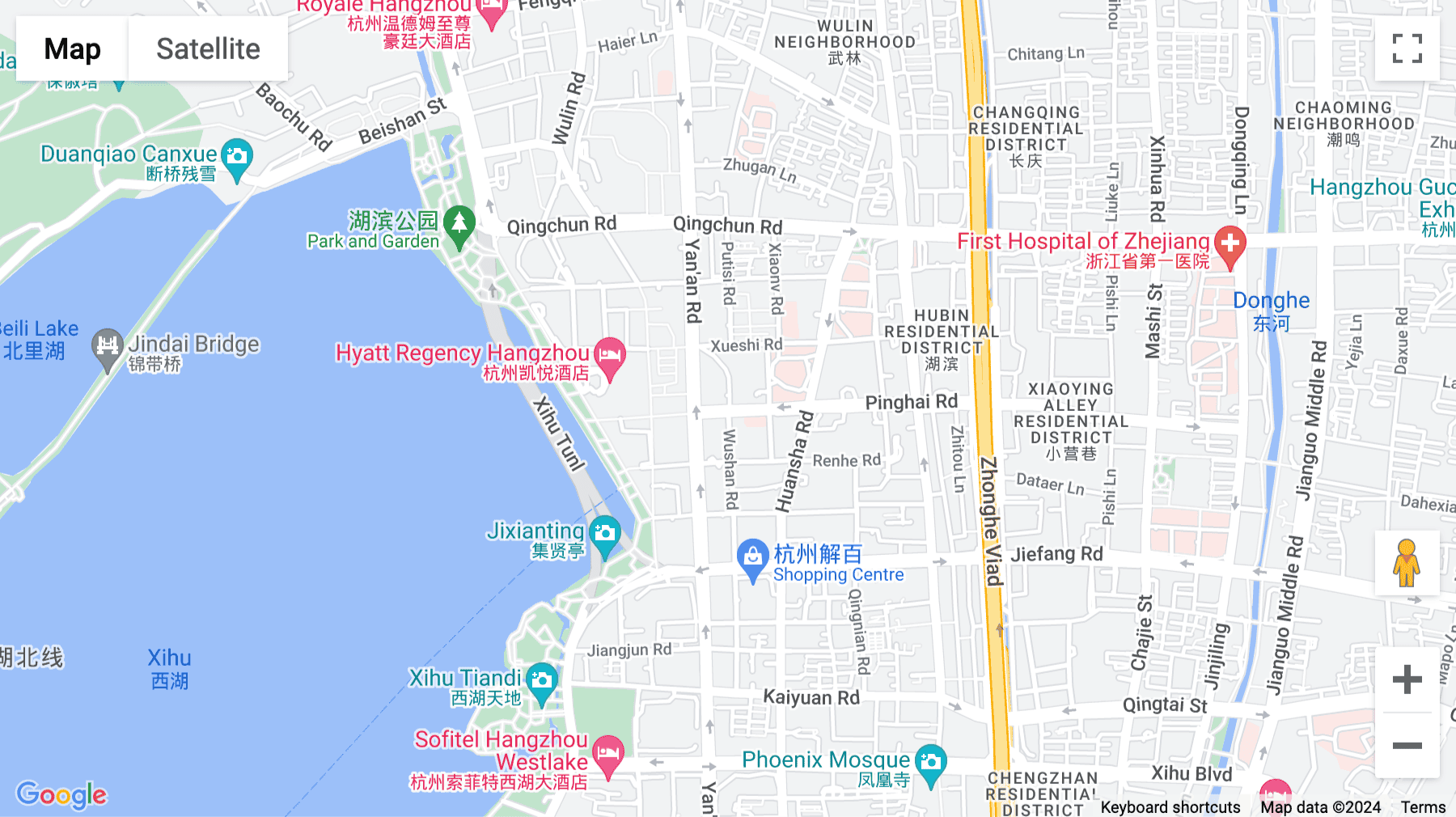 Click for interative map of 292 Yan'an Lu, Shangcheng, Hangzhou Zhejiang, Hangzhou, Hangzhou