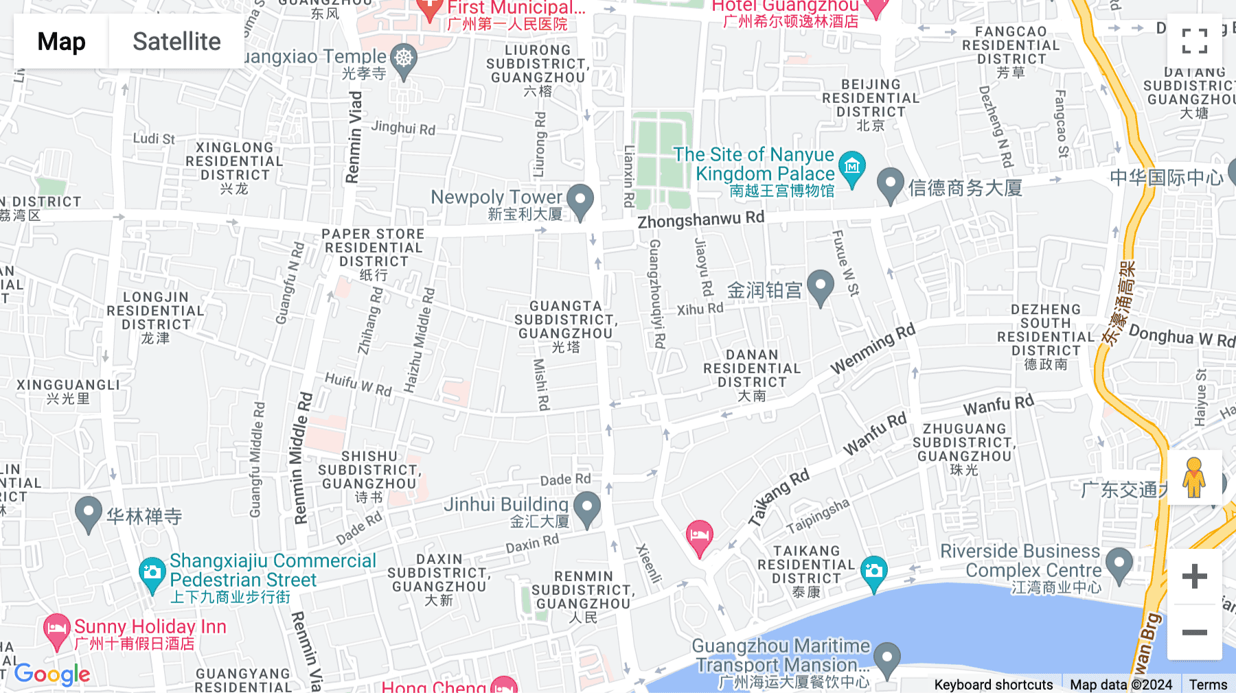 Click for interative map of 301-304, Zhongxi Building, No.306, Jiefang Middle Road, Yuexiu District, Guangzhou City, Guangdong Province, China, Guangzhou