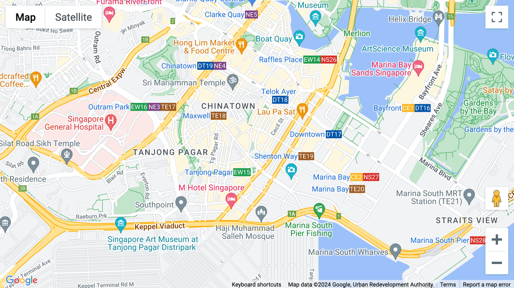 Click for interative map of Level 17 Fraser Tower, 182 Cecil Street, Singapore