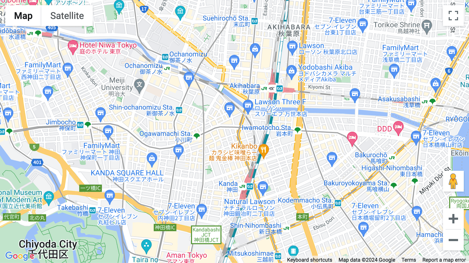 Click for interative map of 1-14-1 Kanda Sudacho, MASU no SQUARE 1F, 4F, Tokyo