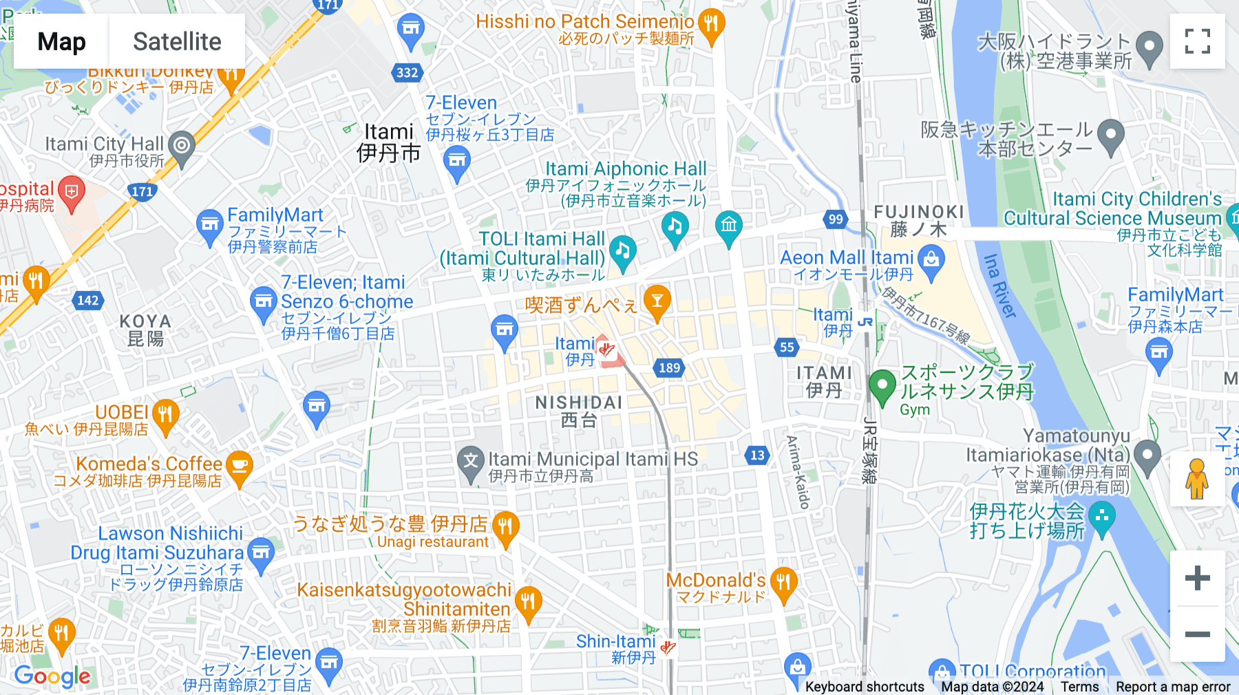 Click for interative map of 5F, Itami Hankyu Building (Itami Reita), 1-1-1 Nishidai, Itami-shi, Hyogo-ken, Itami