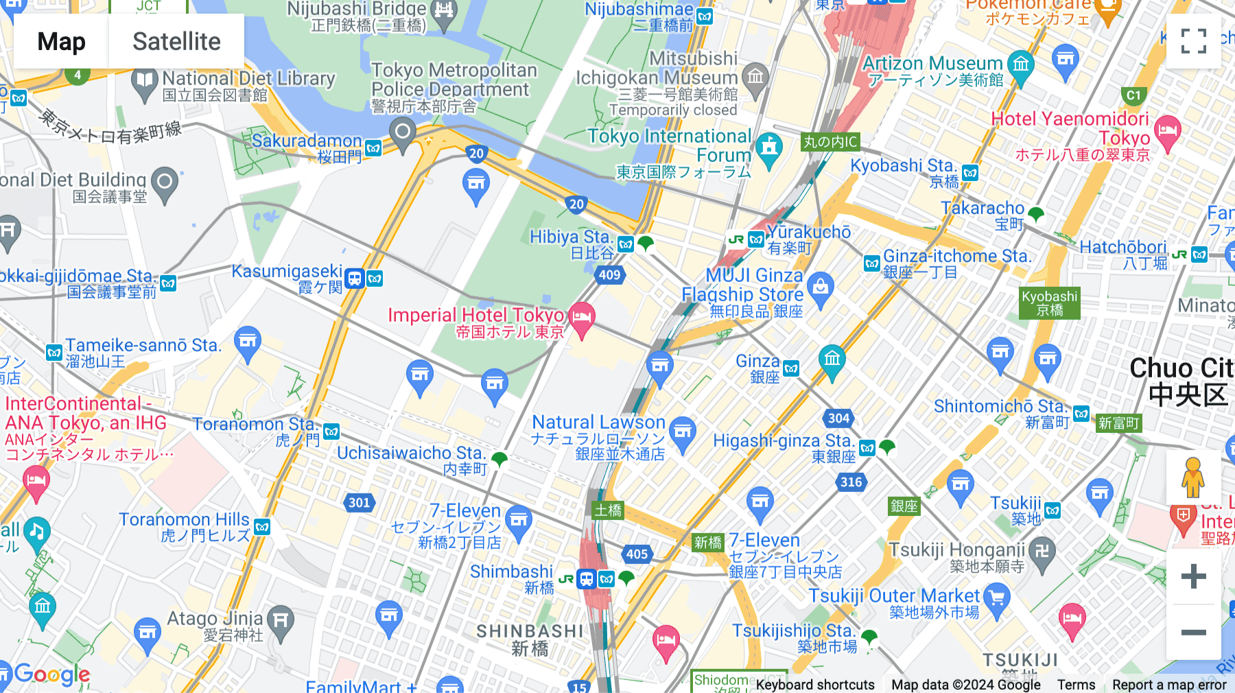 Click for interative map of 2-1-6 Uchisaiwaicho, Chiyoda-ku, Tokyo, Tokyo