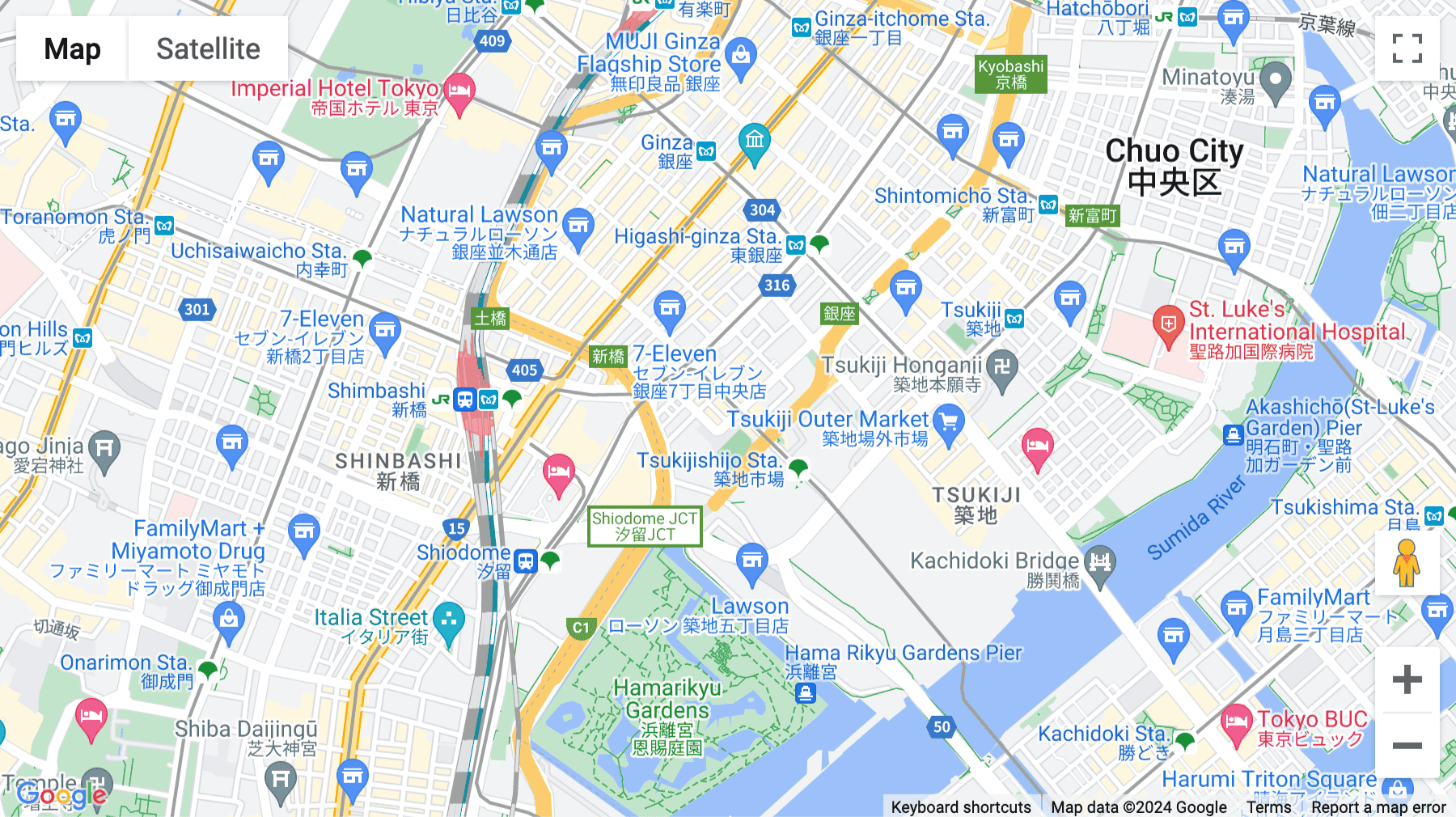 Click for interative map of 4F Kato Building, Ginza 8-18-3, Chuo-ku, Tokyo