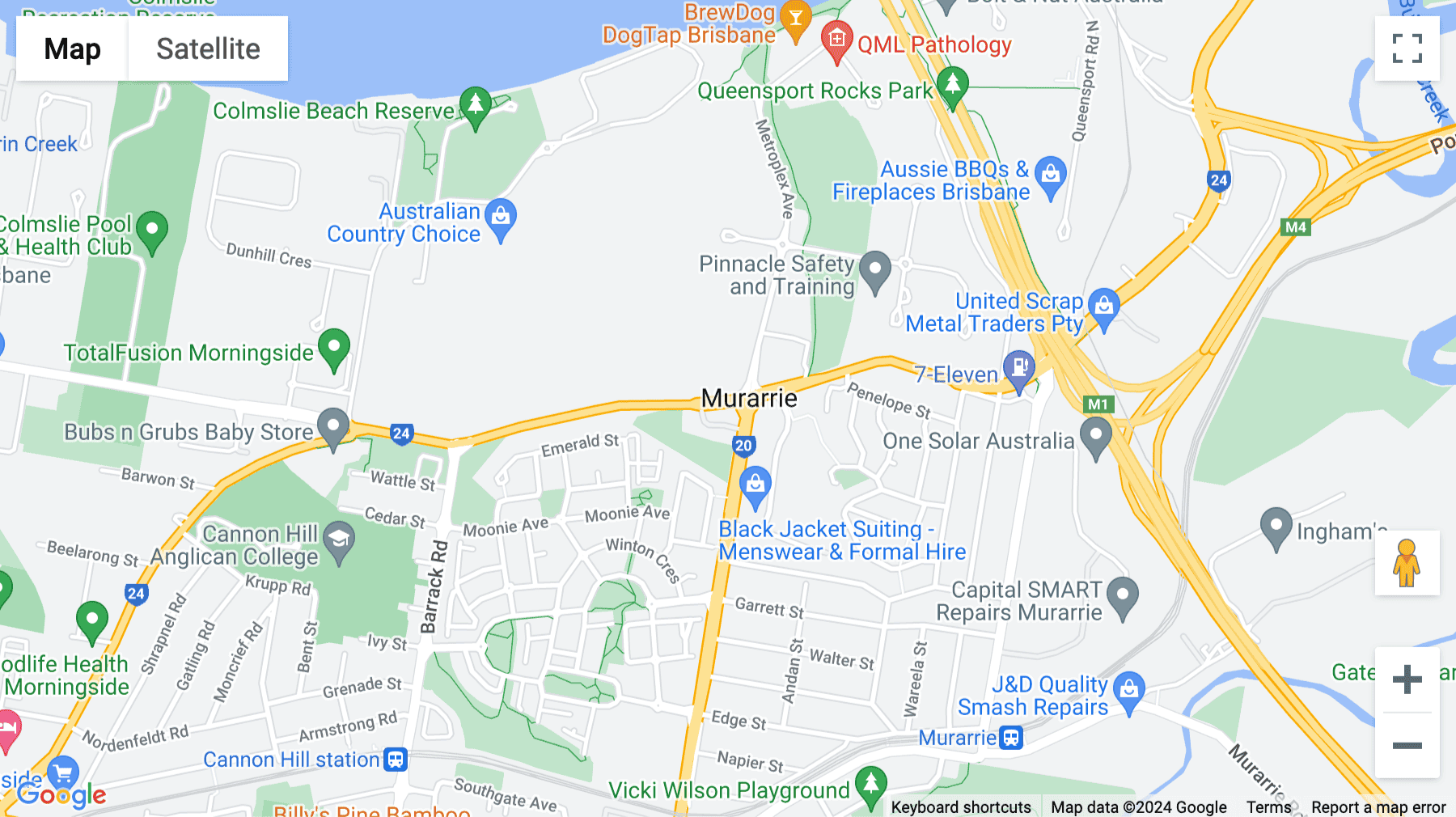 Click for interative map of Building 1, Gateway Office Park, 747 Lytton Rd, Murrarie, Brisbane, Australia, Brisbane