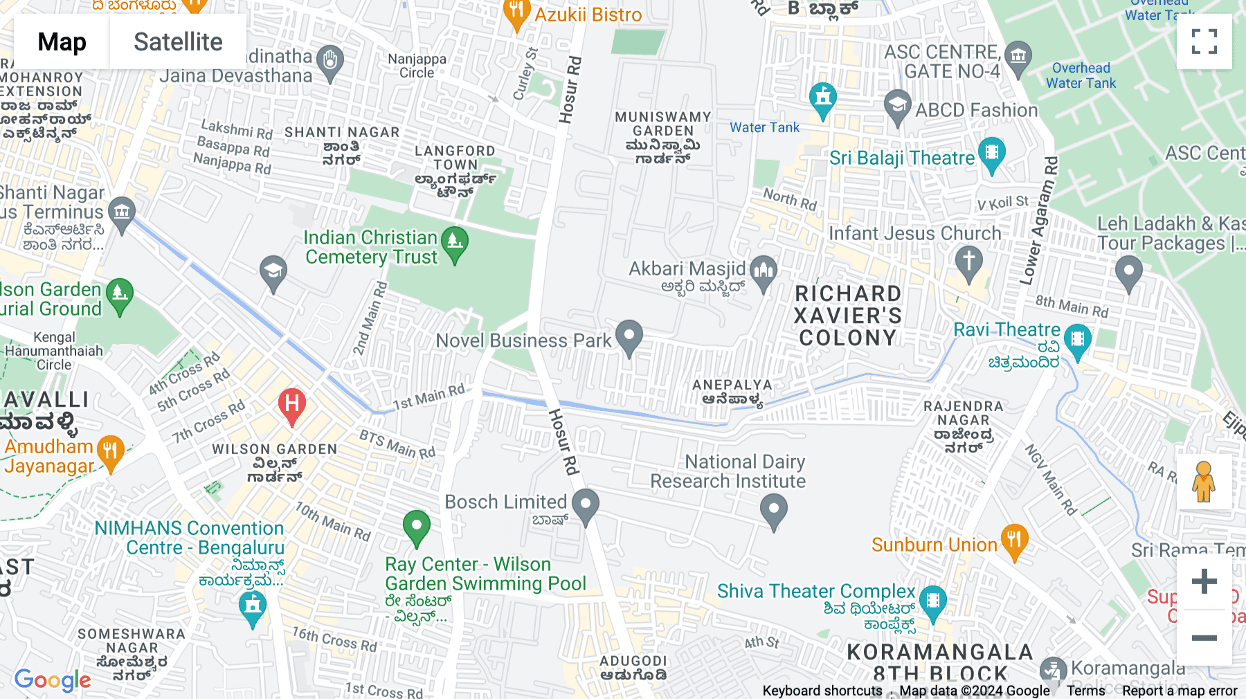 Click for interative map of Salarpuria Triton, 57, 13th Cross Road, Gajendra Nagar, Baldwins College Road, Bangalore