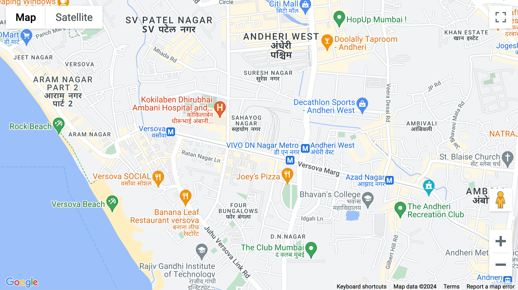 Click for interative map of Inspire Hub, Western Heights, J.P Road, Andheri, Mumbai, Mumbai