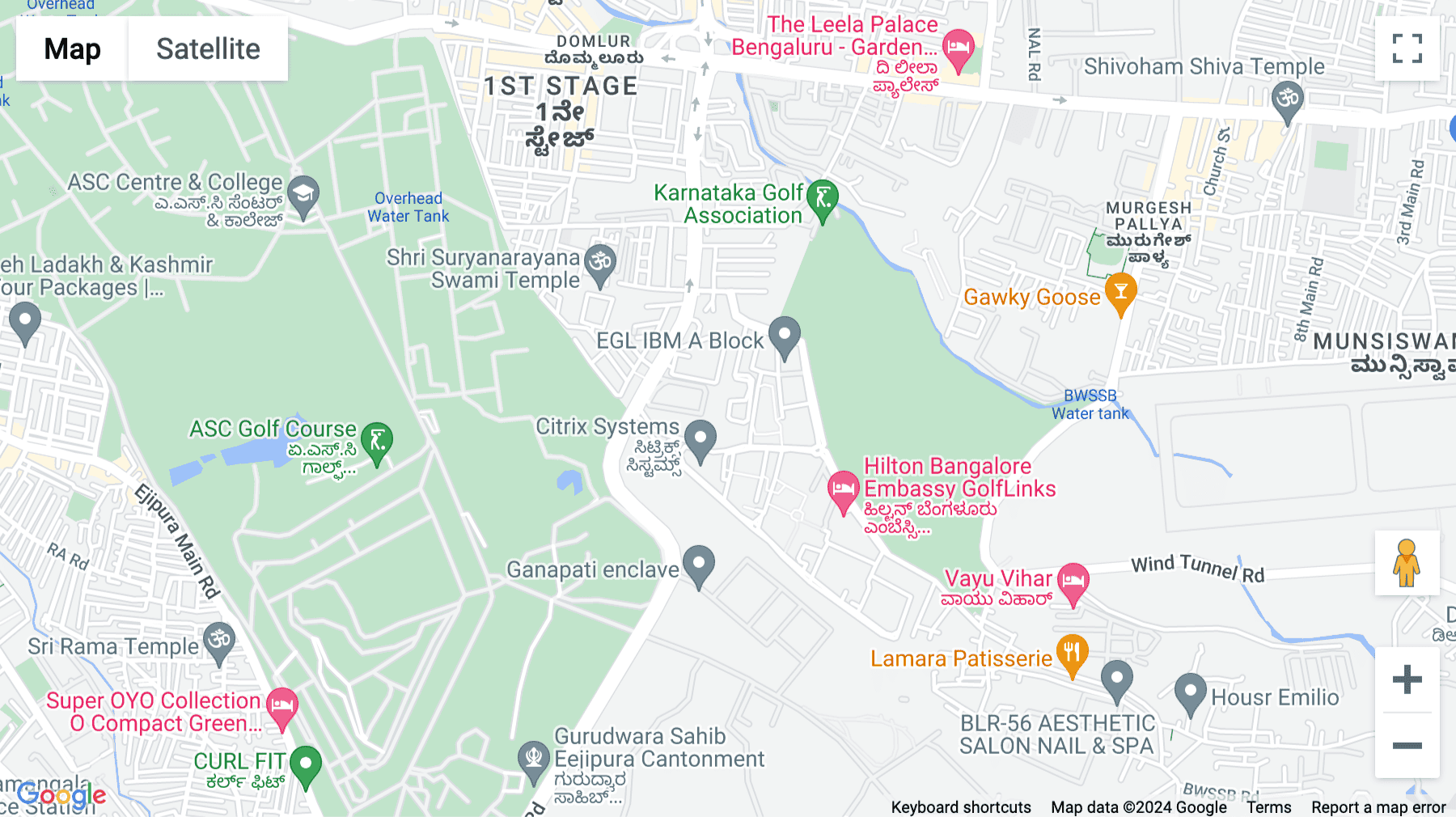 Click for interative map of Fairway Business Park, 7th Floor, Intermediate Ring Road, Domlur, Near EGL, Domlur, Bangalore