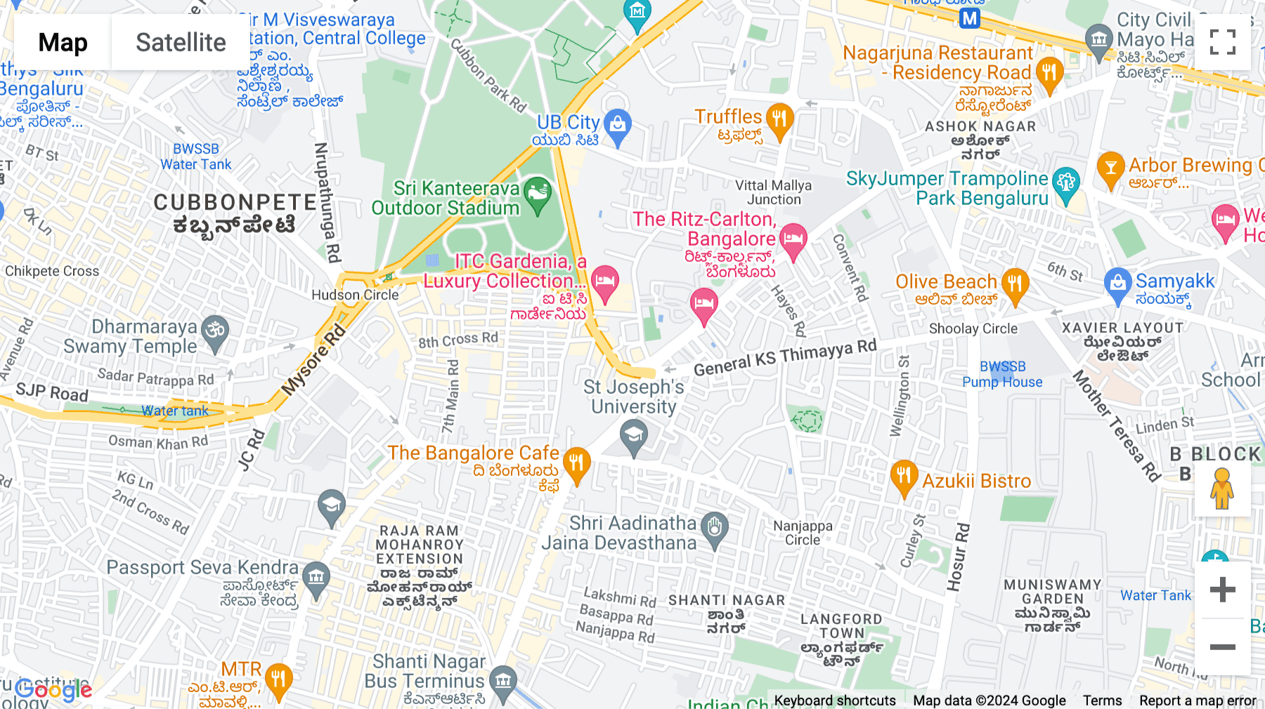 Click for interative map of 8th and 14th floor, Skav 909 Building, Richmond Rd, Shanthala Nagar, Ashok Nagar, Bangalore