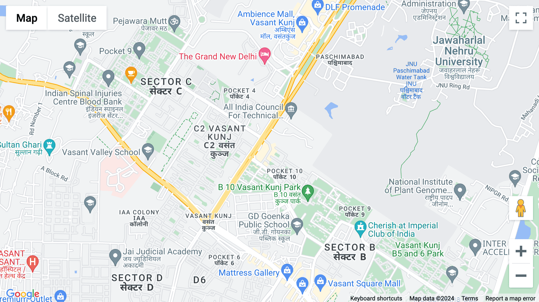 Click for interative map of Allied House, Plot no. 5 and 6, Shopping complex, B-7, Vasant kunj, New Delhi