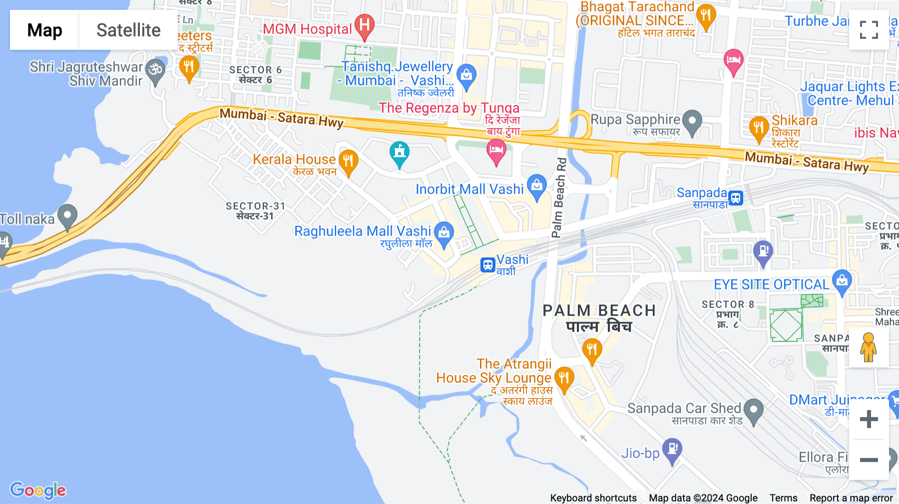 Click for interative map of Off Space 2nd Floor, Raghuleela, Arcade Vishwaroop, Infotech Pvt. Ltd. Plot No 34, 35, 38, Sector No 30 A, Mumbai