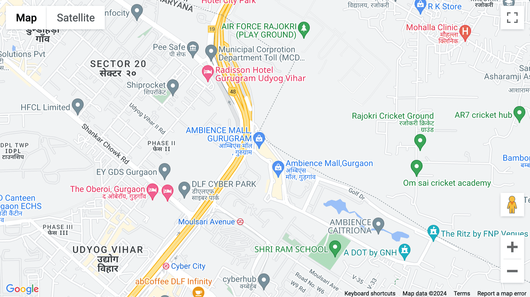 Click for interative map of Ambience Mall Gurgaon, Gate No. 03 & Gate No. 04, 07th Floor, NH 8, Ambience Island, DLF Phase 3, Sector 24, Gurugram