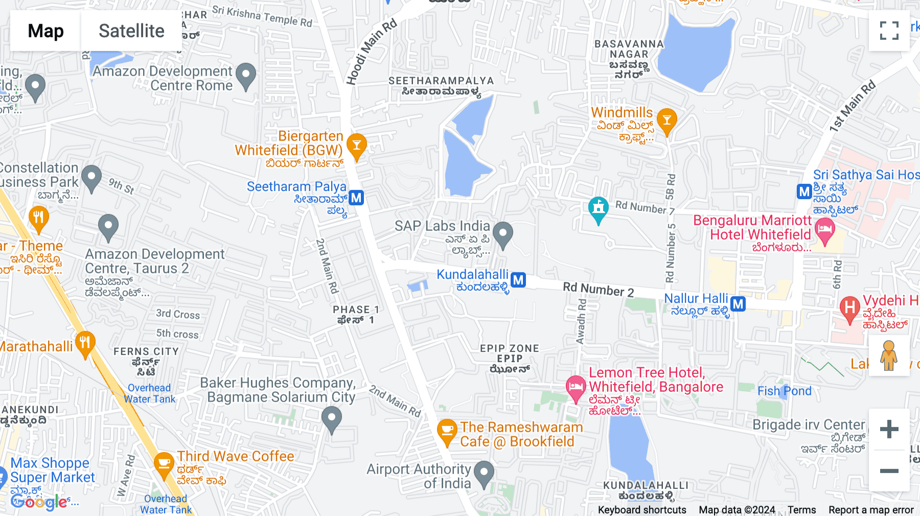 Click for interative map of CoWrks Whitefield, Block 1B, RMZ NXT, EPIP, Whitefield Main Rd, Industrial Area, Whitefield, Bangalore