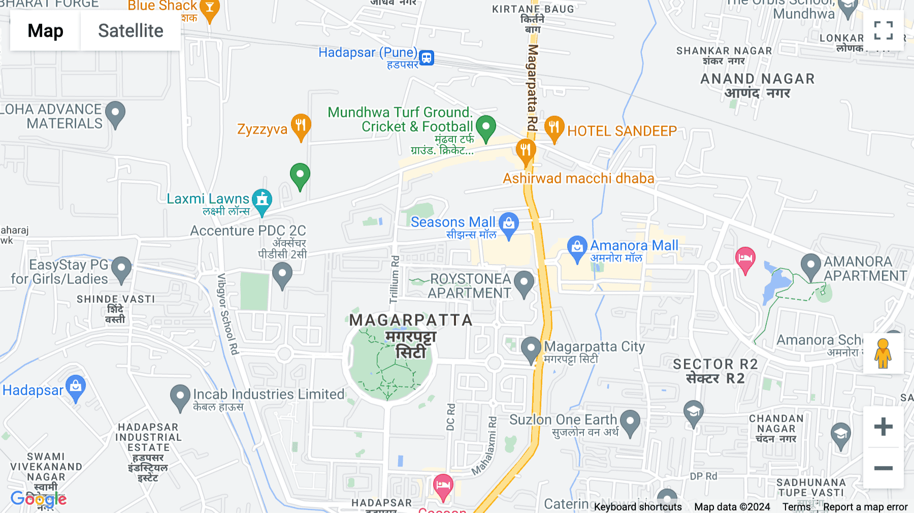 Click for interative map of Summer Court, Level I, Magarpatta City, Pune