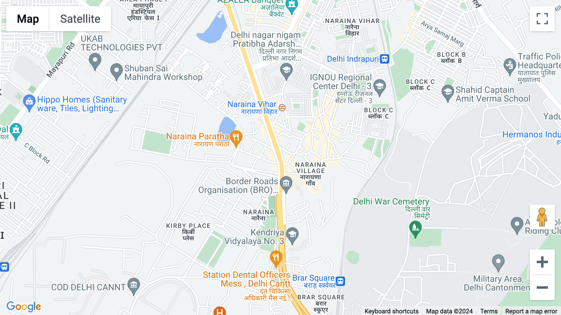 Click for interative map of C-176 Naraina Industrial Area, Ph 1, New Delhi