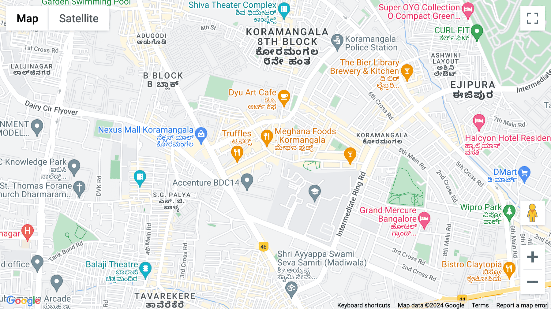 Click for interative map of Solo Cubes, Sanikams building, 2nd floor, 135, MIG, 60 feet road, 1st cross, 5th block, KHB colonoy, Koramangala, Above CULT FIT, Bangalore
