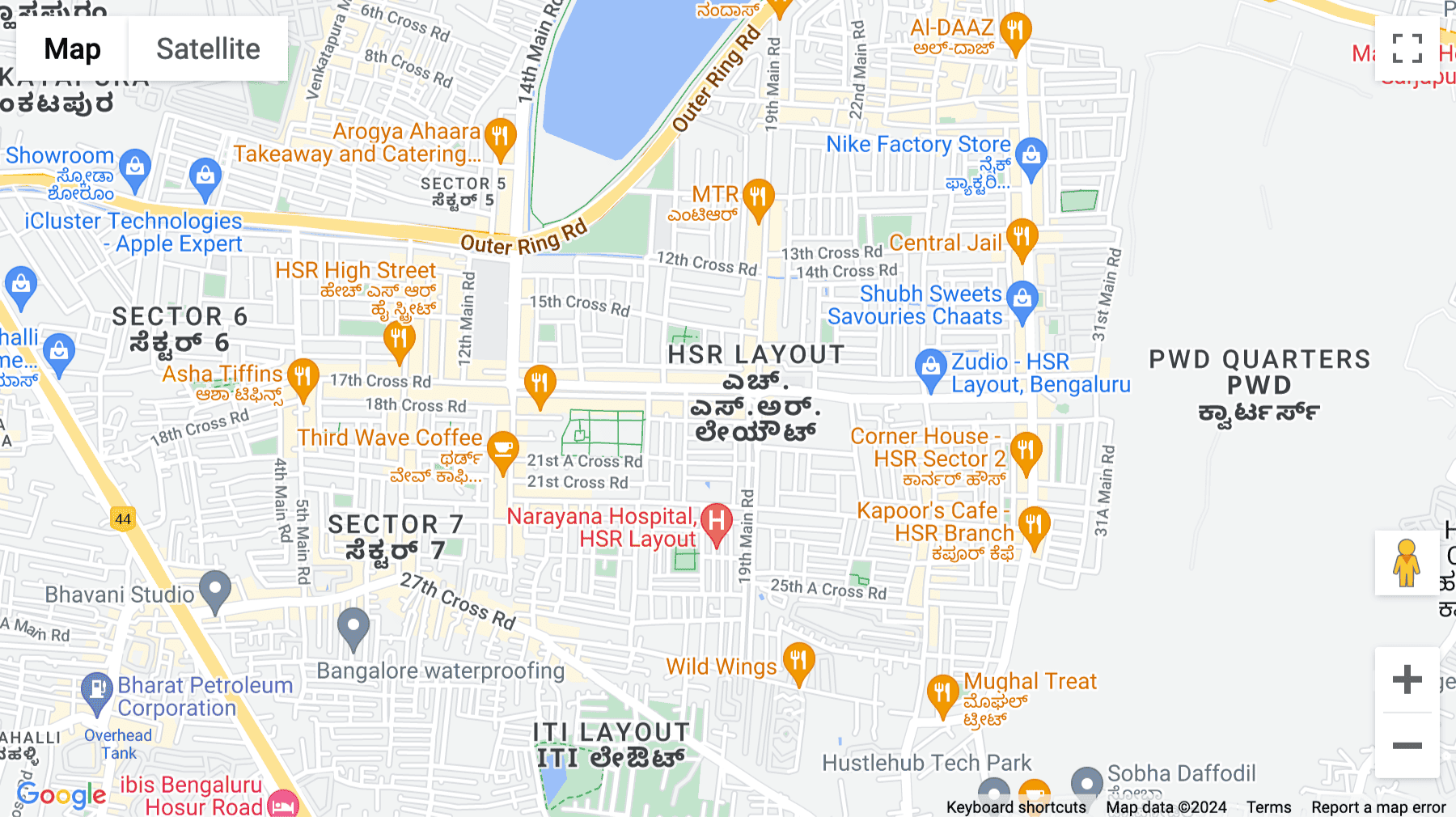 Click for interative map of 17/R, Sector 3, HSR Layout, Bangalore