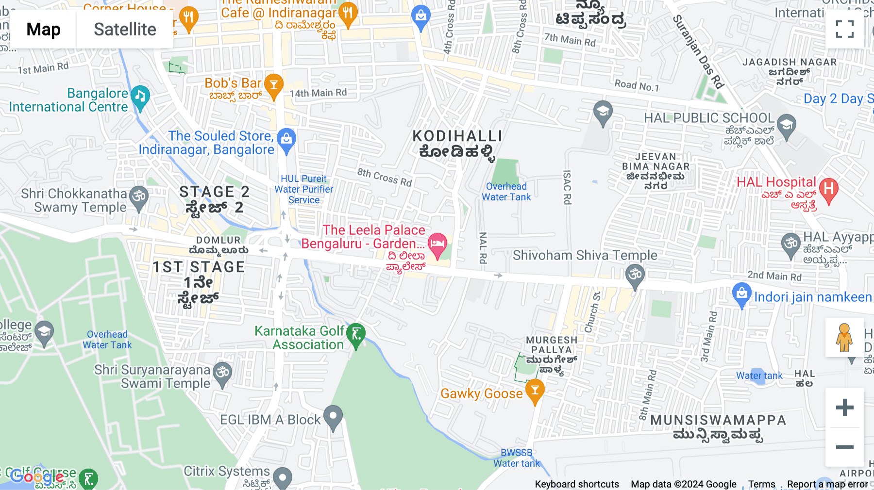 Click for interative map of Indiqube The Leela, Old Airport Road, Near Manipal Hospital, Bengaluru, Bangalore