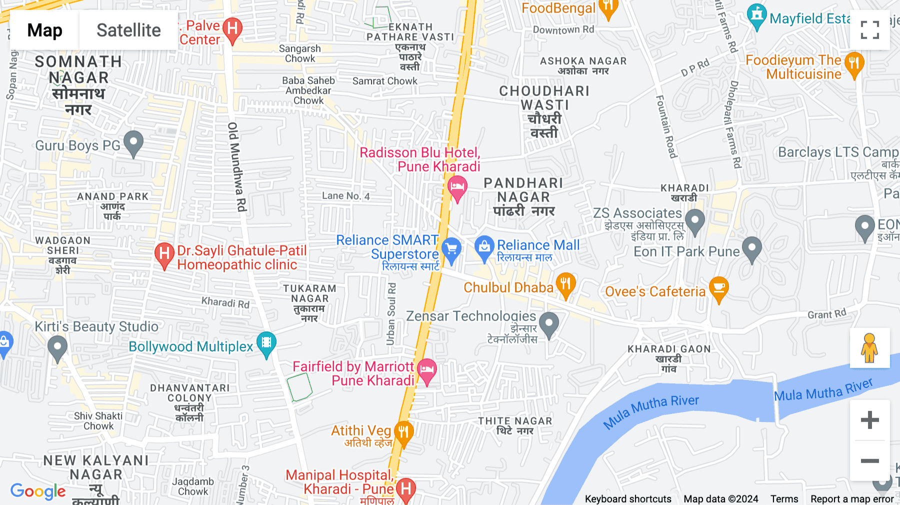 Click for interative map of Indiqube Vascon Almonte, Kharadi, Almonte IT Park, Pune, Pune