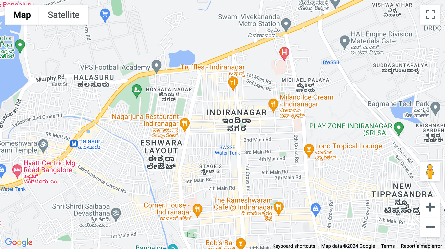 Click for interative map of 19, NGEF Ln, Indiranagar, Bangalore