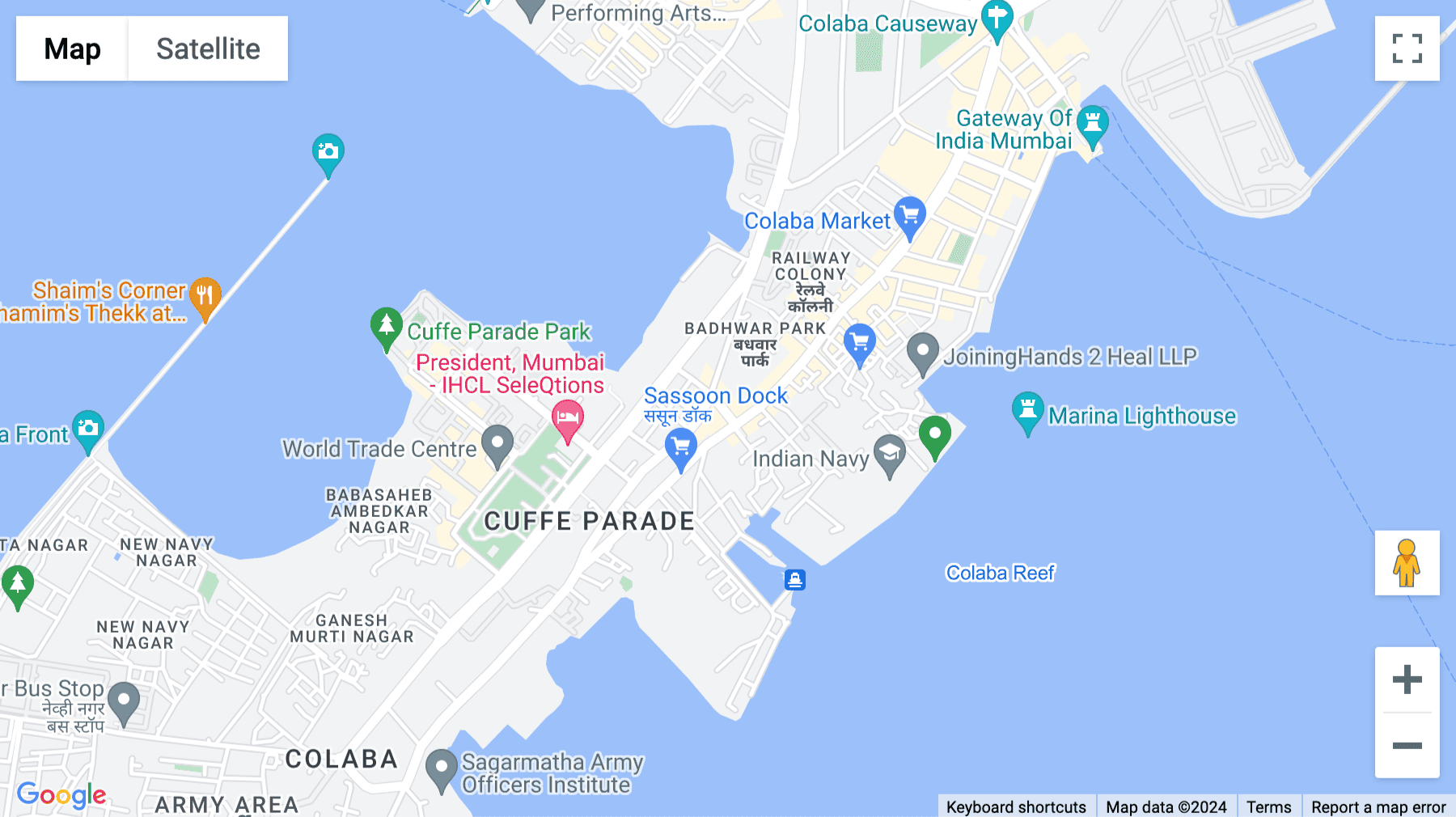 Click for interative map of 2nd floor, Daulatram Mansion, Rambhau Salgaonkar Road, Marg Above Corporation Bank, Colaba, Mumbai