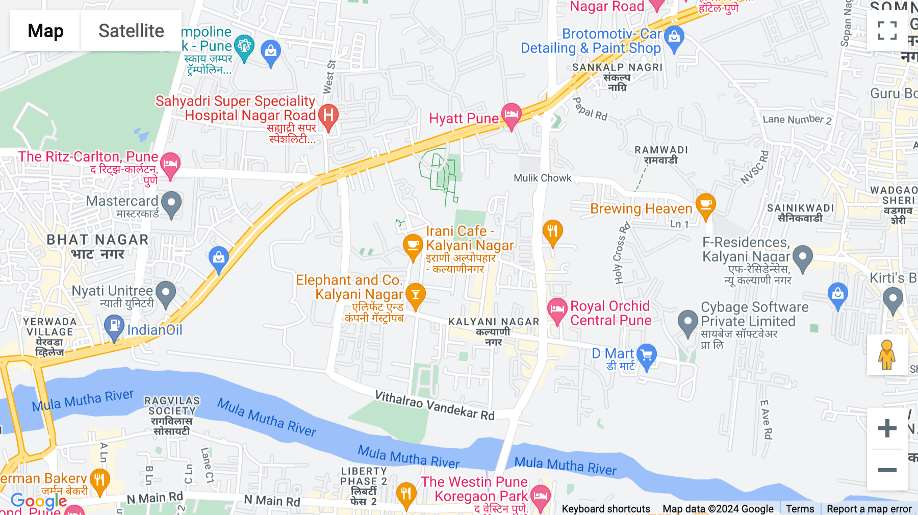 Click for interative map of Survery 65, Hindustan Estates, 1st floor, Lane 13, Kalyani Nagar, Jogger's Park, Pluto Society, Pune