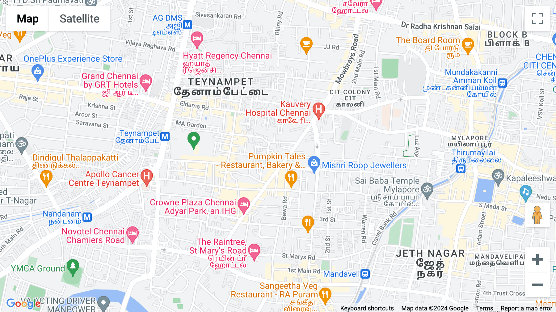 Click for interative map of 5B Ramachandra Avenue, Seethammal Colony, 1st Main Road, Teynampet, Chennai, Chennai