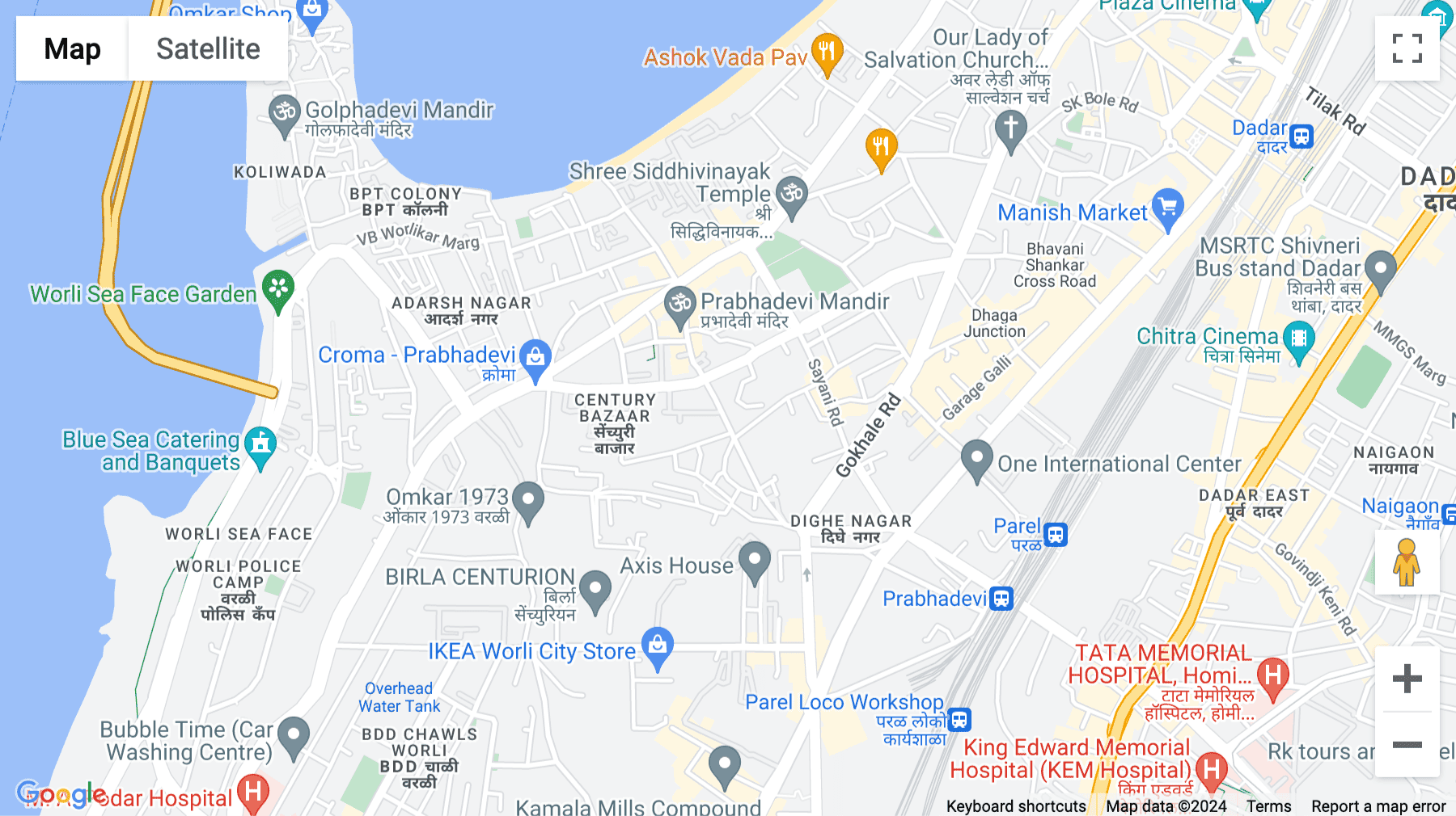 Click for interative map of 103/104, Orbit Plaza, New Prabhadevi Marg, Prabhadevi, Mumbai, Mumbai