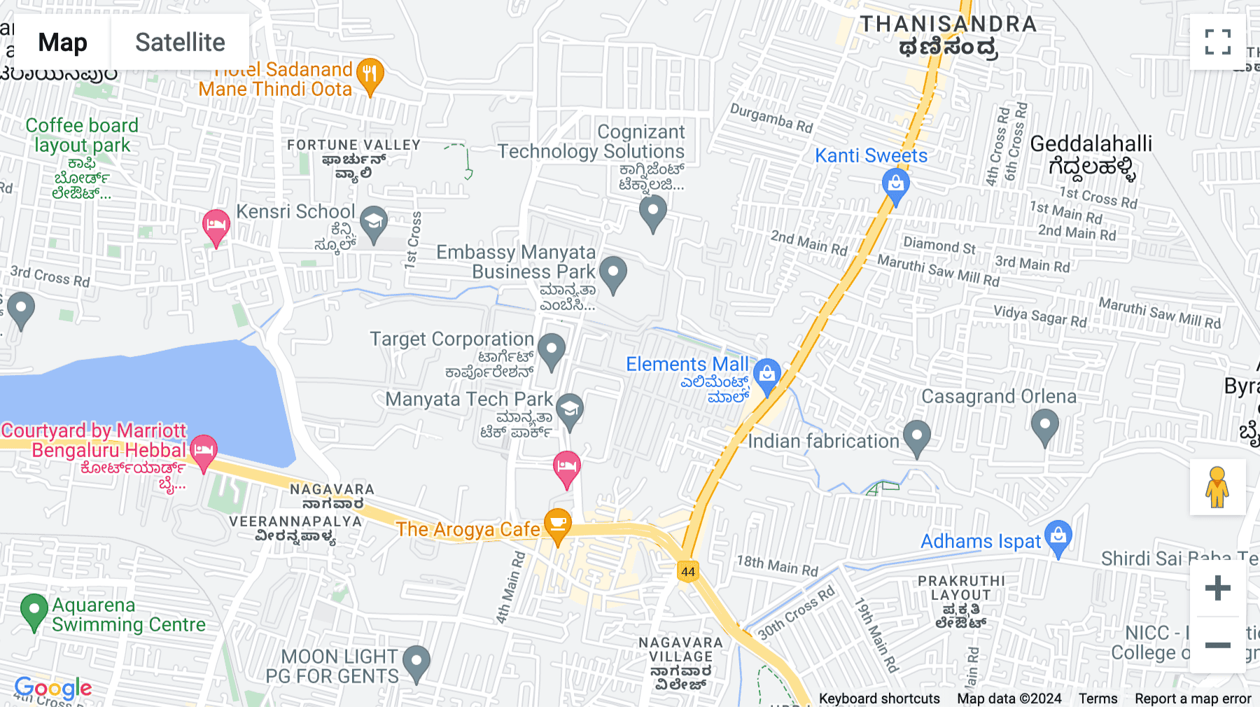 Click for interative map of 6th Floor, Mountain Ash, H2 Block, Manyata Embassy Business Park, Outer Ring Road, Bengaluru, Bangalore