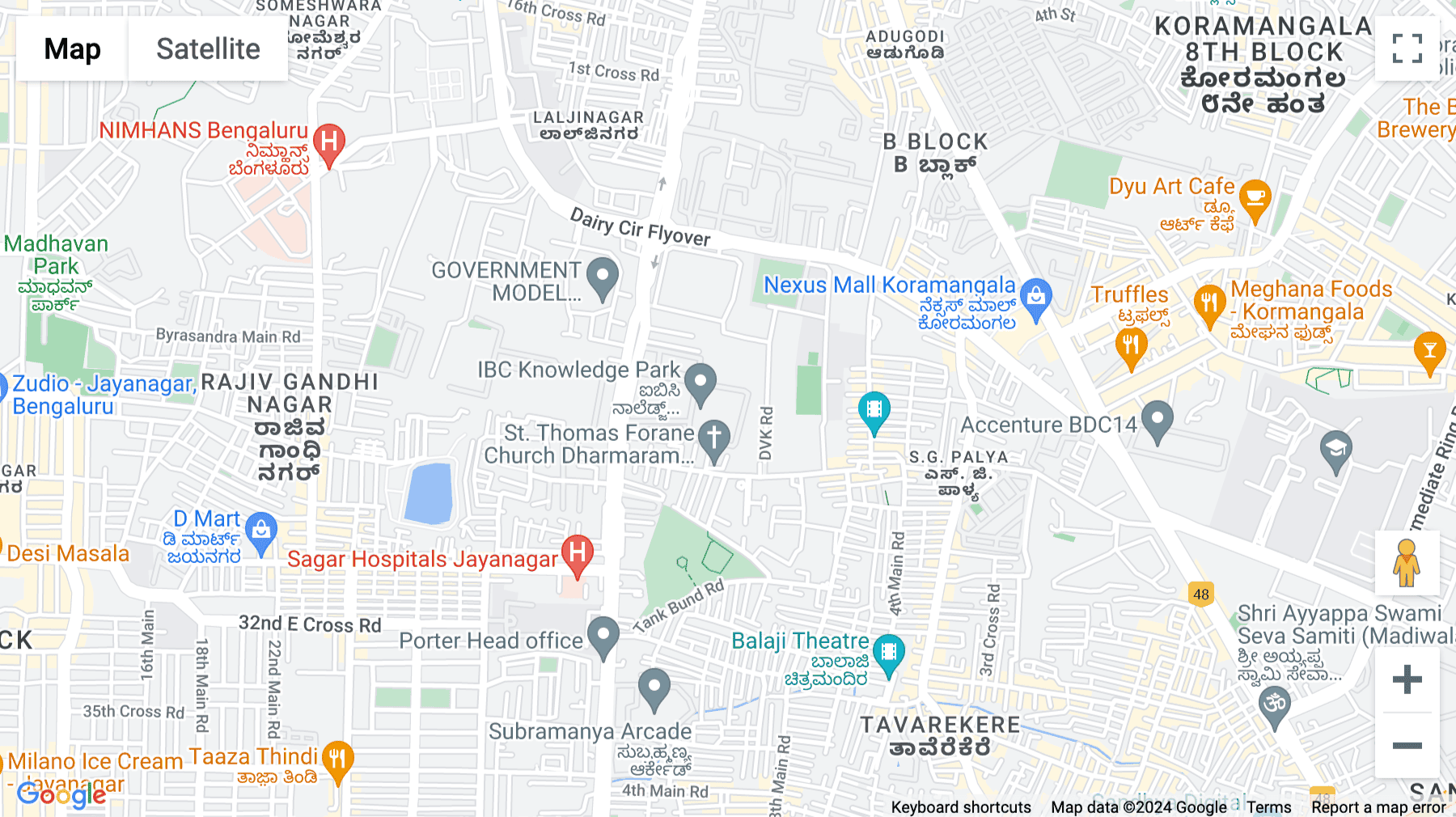 Click for interative map of IBC Knowledge Park, Bhavani Nagar, Suddagunte Palya, Bengaluru, Karnataka, Bangalore