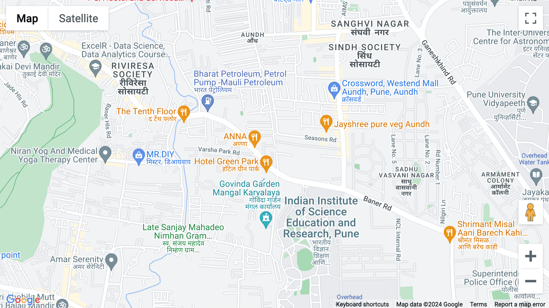 Click for interative map of The Daftar, Baner, Bungalow No. 261/2/7, Silver Oak Society, Baner Road, Pune