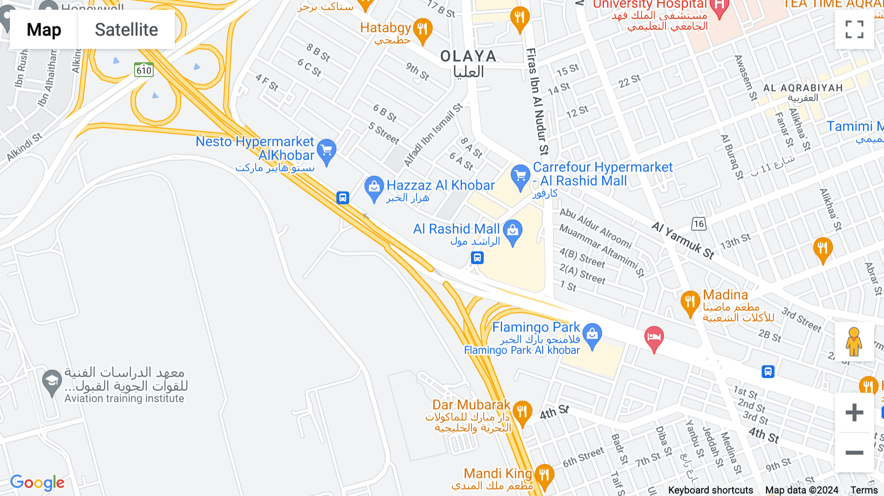 Click for interative map of Al Rashed tower (A) - 2nd floor,6300 - Dhahran road - Al Ulaya - unit. 11,, Al Khobar