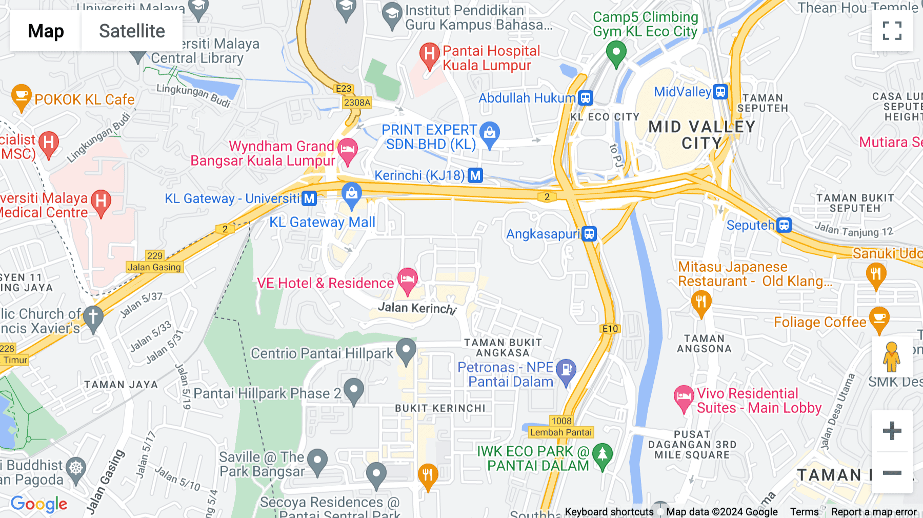 Click for interative map of Level 8, Tower 8 Avenue 5, The Horizon Phase 2, Bangsar South, No 8 Jalan Kerinchi, Kuala Lumpur