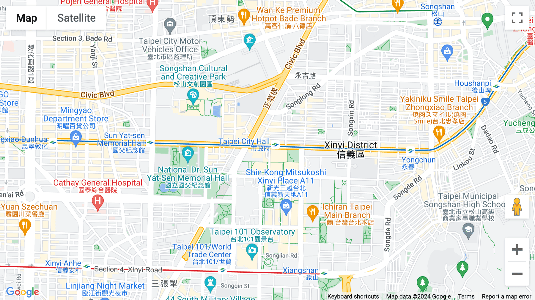 Click for interative map of 29/F, No.68, Section 5, Zhongxiao East Road, Xinyi District, Taipei