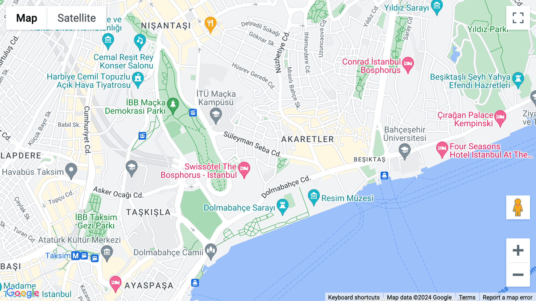 Click for interative map of Süleyman Seba Cad, Akaretler Row Houses, E2/4, Besiktas, Istanbul