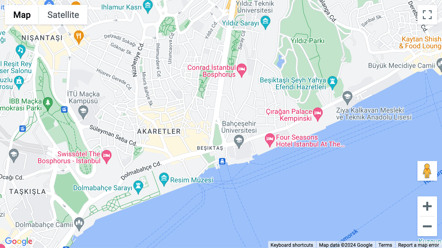 Click for interative map of Cihannüma Mahalles, Park Yeri No: 30, Beşiktaş/İstanbul, Istanbul